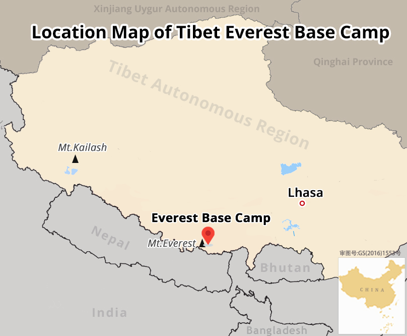 Everest Base Camp Location Map