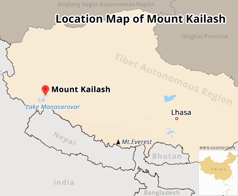 Mount Kailash Tour Map