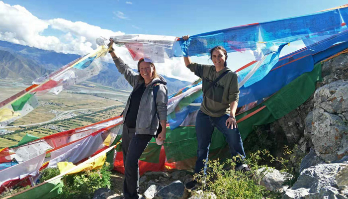 Trekking around Lhasa city in Autumn