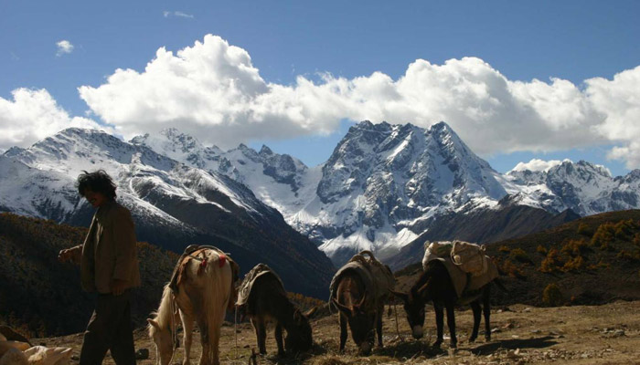 The scenery is spectacular along the ancient Tea Horse Road