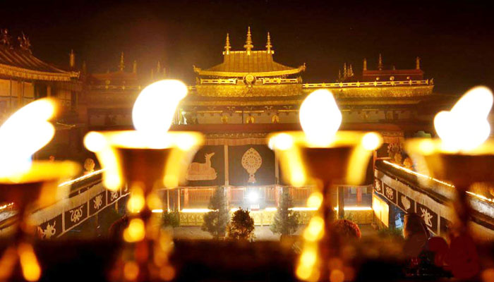 Jokhang Temple Butter Lamp Festival in March